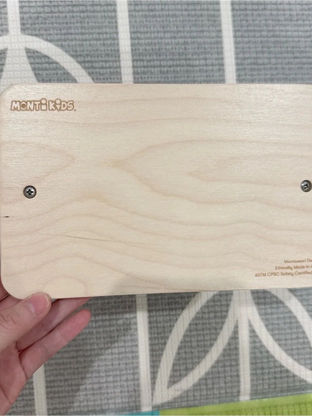 New-like Retired MontiKids Wooden Sensory Toy Set | Montessori Baby Toys